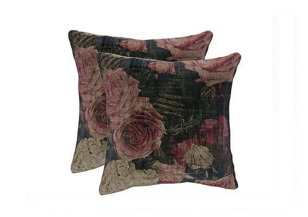 The Lounge Co  Pair of Large Scatter Cushions  Rose | Bed Sava