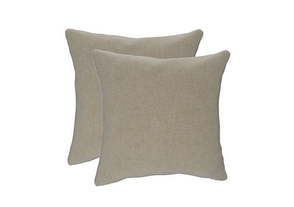 The Lounge Co  Pair of Large Scatter Cushions  Quiet Fawn | Bed Sava