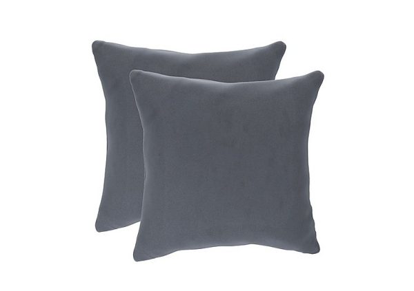The Lounge Co  Pair of Large Scatter Cushions  Rain Cloud | Bed Sava