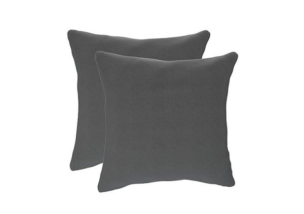The Lounge Co  Pair of Large Scatter Cushions  Slate Shadow | Bed Sava