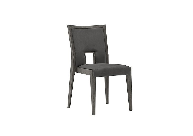 Palazzo Ambra Dining Chair in Silver Birch - Aquos Dark Grey