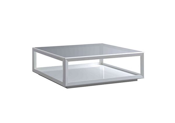 Palazzo Square Coffee Table  Glossy White | Bed Sava