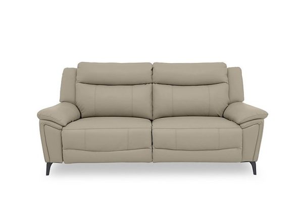 Panache Leather 3 Seater Sofa | Bed Sava