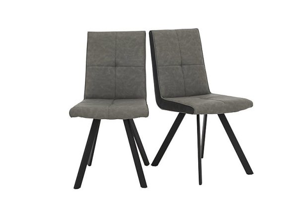 Phoenix Pair of Dining Chairs  Two Tone | Bed Sava