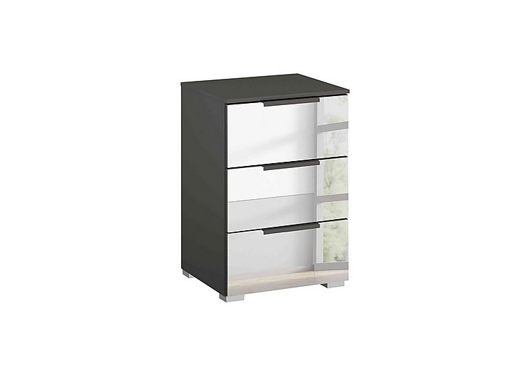 Rauch - Rio 40cm 3 Drawer Bedside Cabinet - Graphite