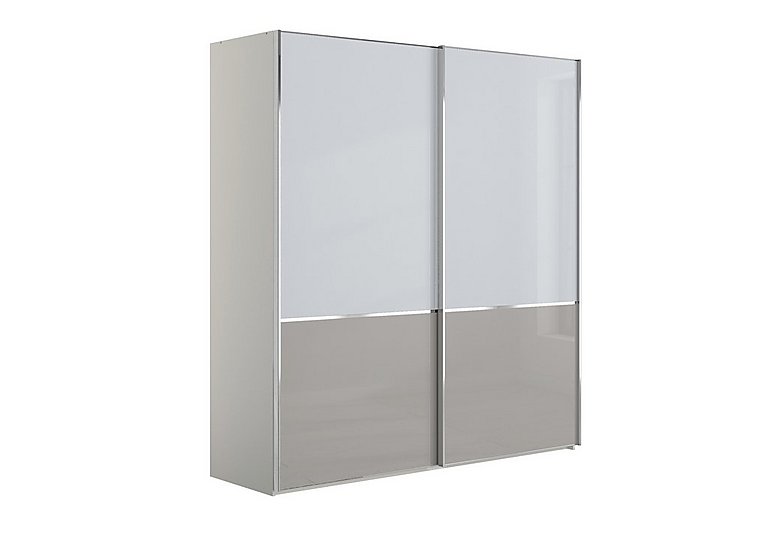 Wiemann - Santa Cruz 200cm 2 Door Sliding Wardrobe - Two Tone/Grey