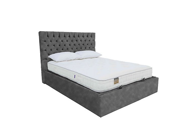 Sergio Ottoman Bed Frame - Double - Dapple Mink