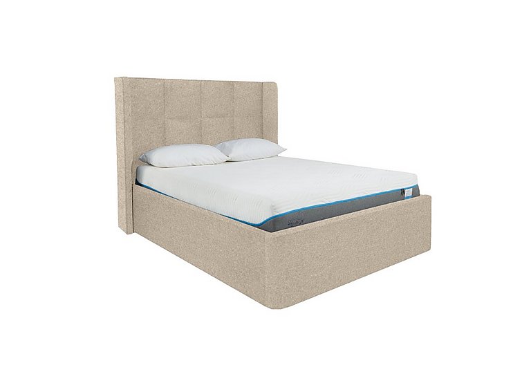 Shiva Ottoman Bed Frame - Double - Gatsby Fossil Hunt