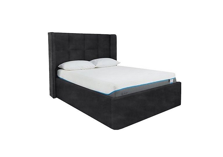 Shiva Ottoman Bed Frame - Double - Sanderson Coal
