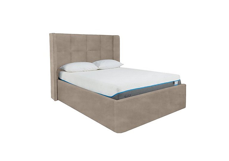 Shiva Ottoman Bed Frame - Double - Savannah Mocha