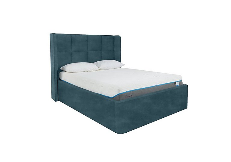 Shiva Ottoman Bed Frame - Double - Savannah Ocean