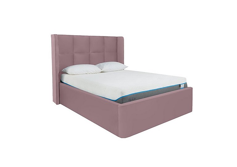 Shiva Ottoman Bed Frame - Double - Velvet Lilac
