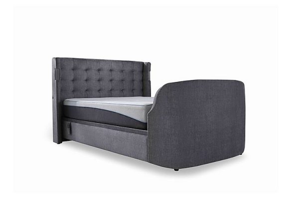 Sonic Smart Electric End Lift Ottoman TV Bed Frame with Dolby Atmos  Double | Bed Sava