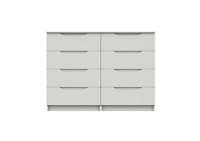London Bedrooms - St Pancras 4 + 4 Drawer Chest - White