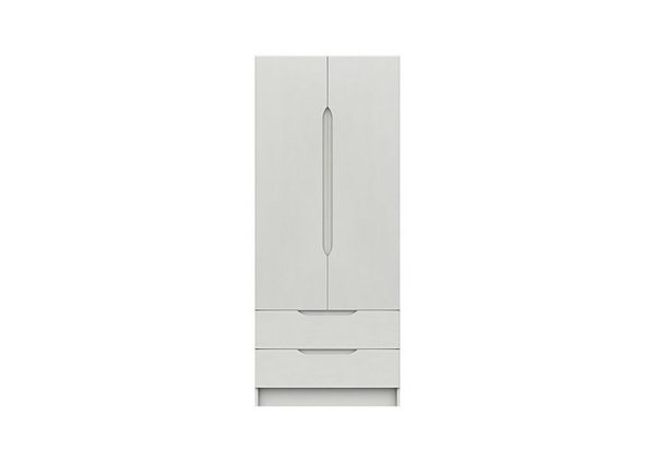London Bedrooms  St Pancras 2 Door 2 Drawer Wardrobe  White | Bed Sava