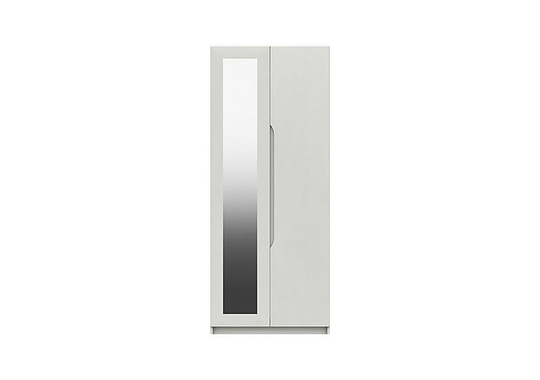London Bedrooms  St Pancras 2 Door Wardrobe with Mirror  White | Bed Sava