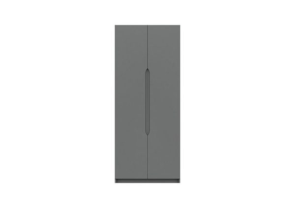 London Bedrooms  St Pancras 2 Door Wardrobe  Dust Grey Gloss | Bed Sava
