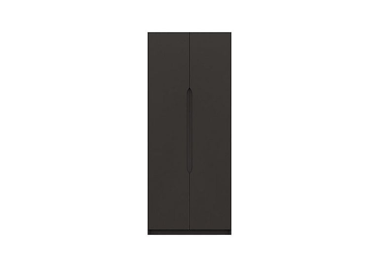 London Bedrooms  St Pancras 2 Door Wardrobe  Graphite | Bed Sava
