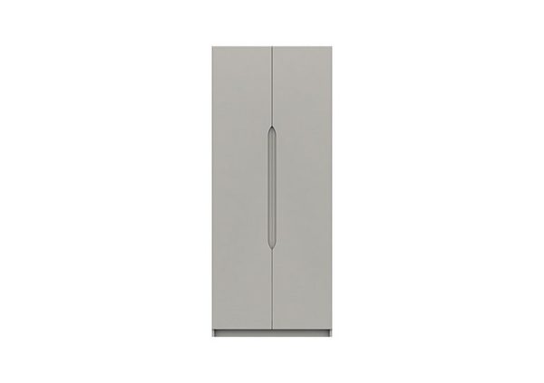 London Bedrooms  St Pancras 2 Door Wardrobe  Light Grey | Bed Sava