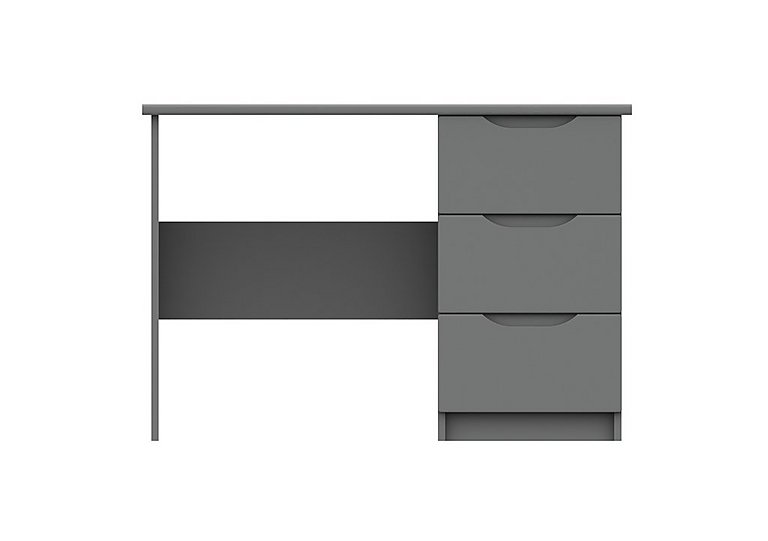 London Bedrooms - St Pancras Desk - Dust Grey Gloss