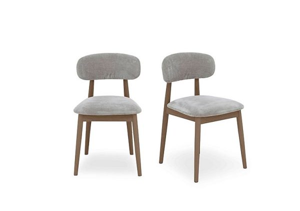 Stockholm Pair of Wooden Dining Chairs  Dark Oak | Bed Sava