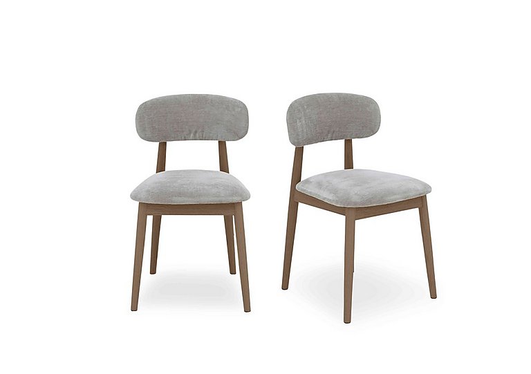 Stockholm Pair of Wooden Dining Chairs - Dark Oak