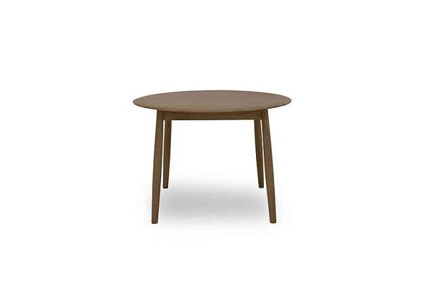 Stockholm Round Extending Dining Table  Dark Oak | Bed Sava