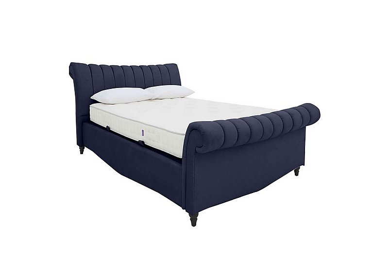 Thiago Ottoman Bed Frame - Double - Smooth Midnight