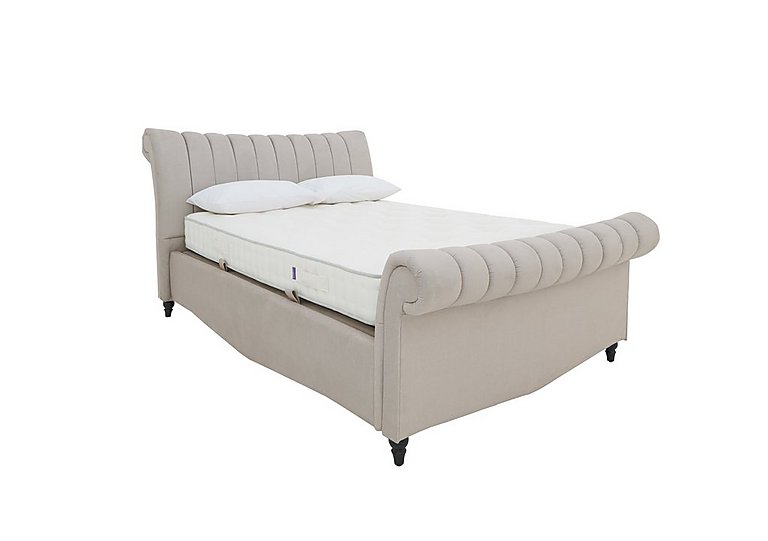 Thiago Ottoman Bed Frame - Double - Smooth Stone