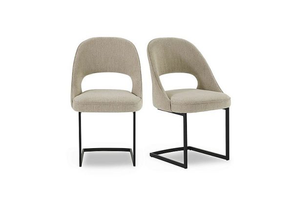 Tiber Pair of Cantilever Dining Chairs | Bed Sava