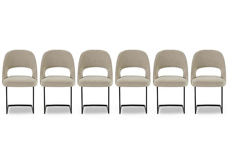Tiber Set of 6 Cantilever Dining Chairs