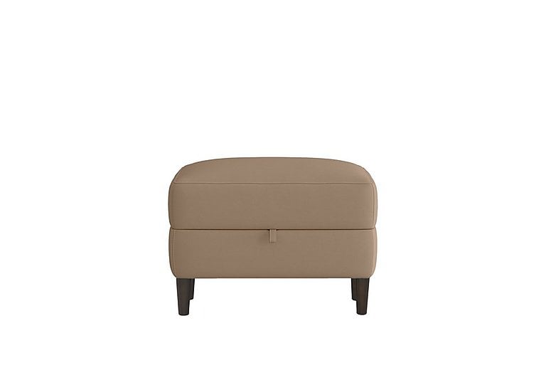 Uno HW Leather Storage Footstool