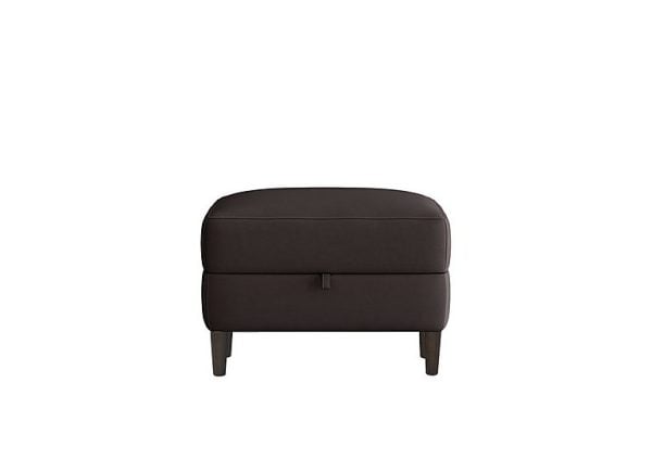Uno NC Leather Storage Footstool | Bed Sava