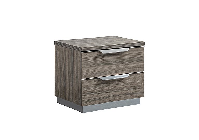 Venezia 2 Drawer Bedside Cabinet - Grey