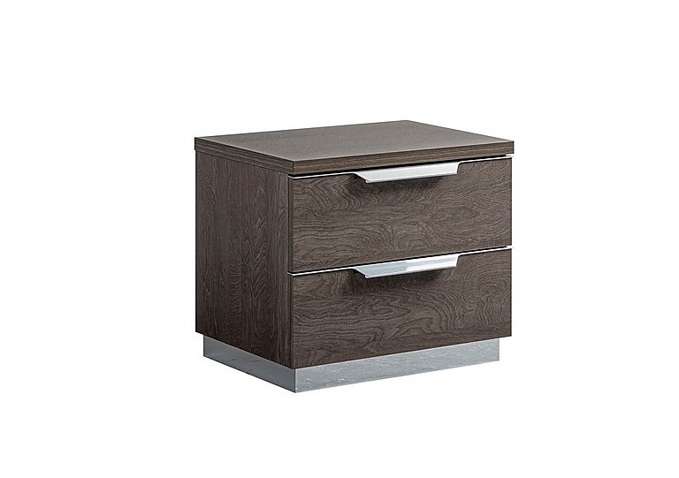 Venezia 2 Drawer Bedside Cabinet - Silver Birch