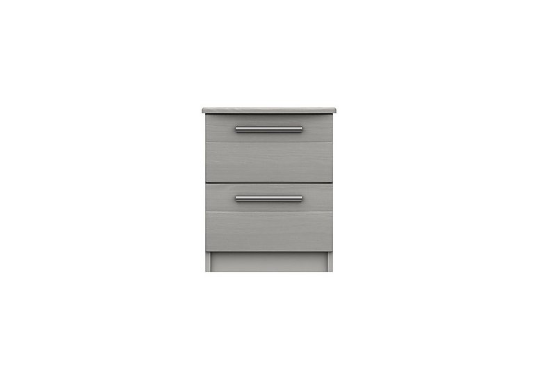 London Bedrooms - Victoria 2 Drawer Bedside Cabinet - Light Grey