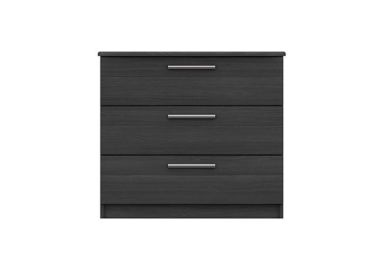 London Bedrooms - Victoria 3 Drawer Chest - Graphite