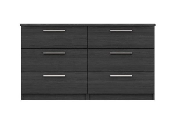 London Bedrooms  Victoria 6 Drawer Chest  Graphite | Bed Sava