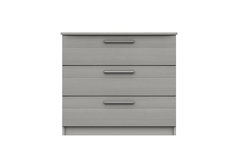 London Bedrooms - Victoria 3 Drawer Chest - Light Grey