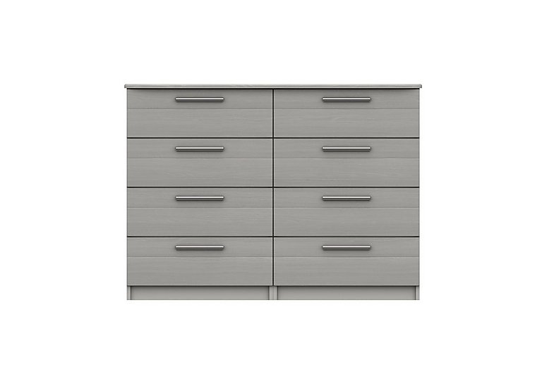 London Bedrooms - Victoria 8 Drawer Chest - Light Grey