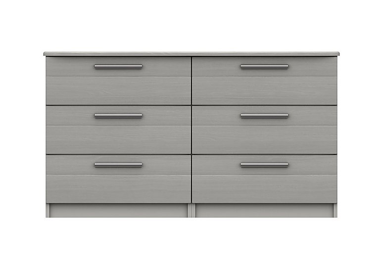 London Bedrooms - Victoria 6 Drawer Chest - Light Grey