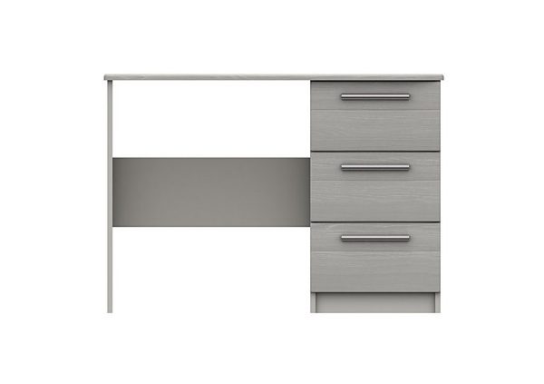 London Bedrooms  Victoria 3 Drawer Dressing Table  Light Grey | Bed Sava