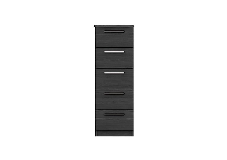 London Bedrooms - Victoria 5 Drawer Tall Chest - Graphite