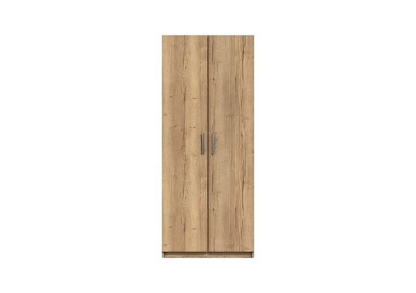 Waterloo 2 Door Wardrobe  Natural Rustic Oak | Bed Sava