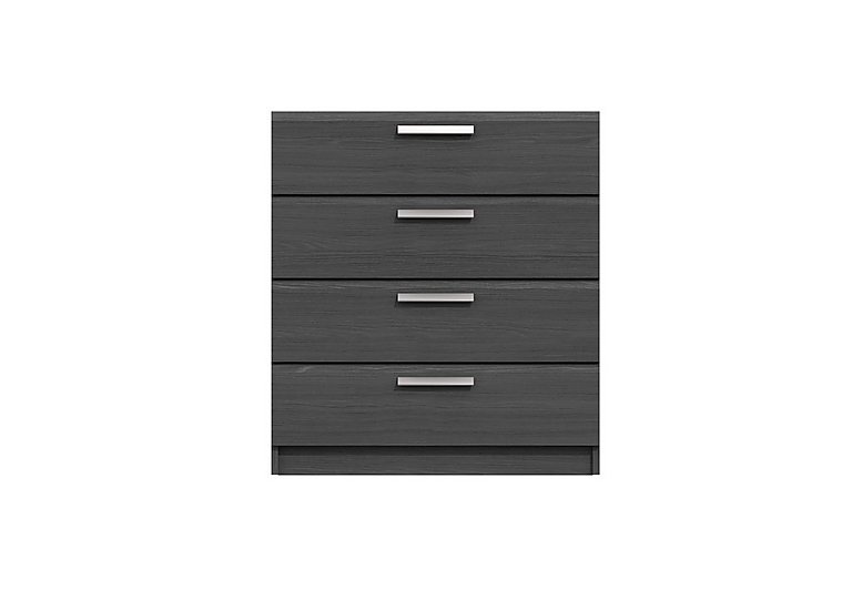 London Bedrooms Waterloo - 4 Drawer Chest - Graphite