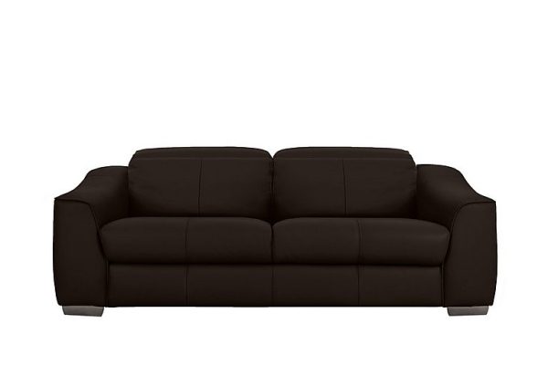 Xavier 3 Seater NC Leather Sofa with Power Recliner | Bed Sava