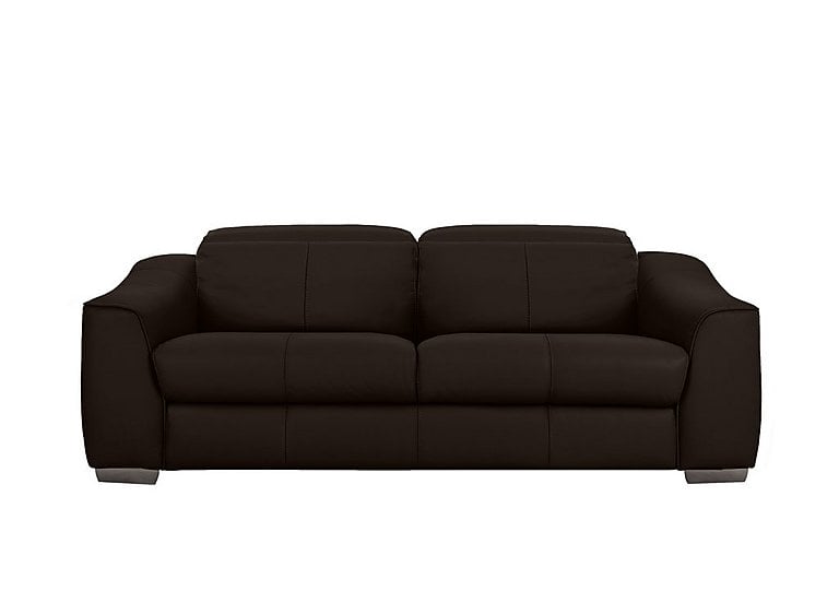 Xavier 3 Seater NC Leather Sofa with Power Recliner