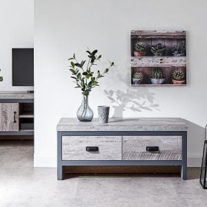 GFW Boston 2 Drawer Coffee Table | Bed Sava