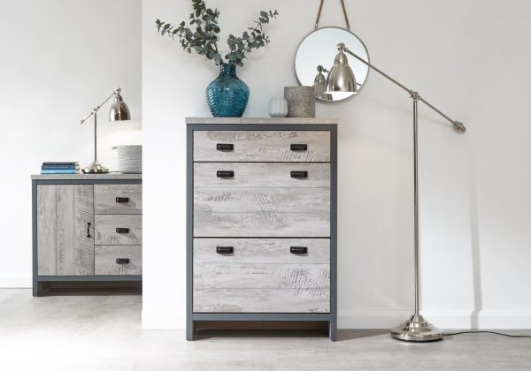 GFW Boston 2 Tier 1 Drawer Shoe Cabinet | Bed Sava