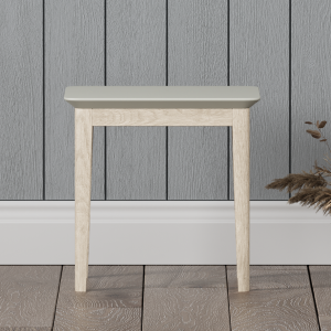 Ancona Oak and Soft Green Painted Dressing Table Stool | Bed Sava